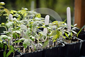 Tomato seedlings.